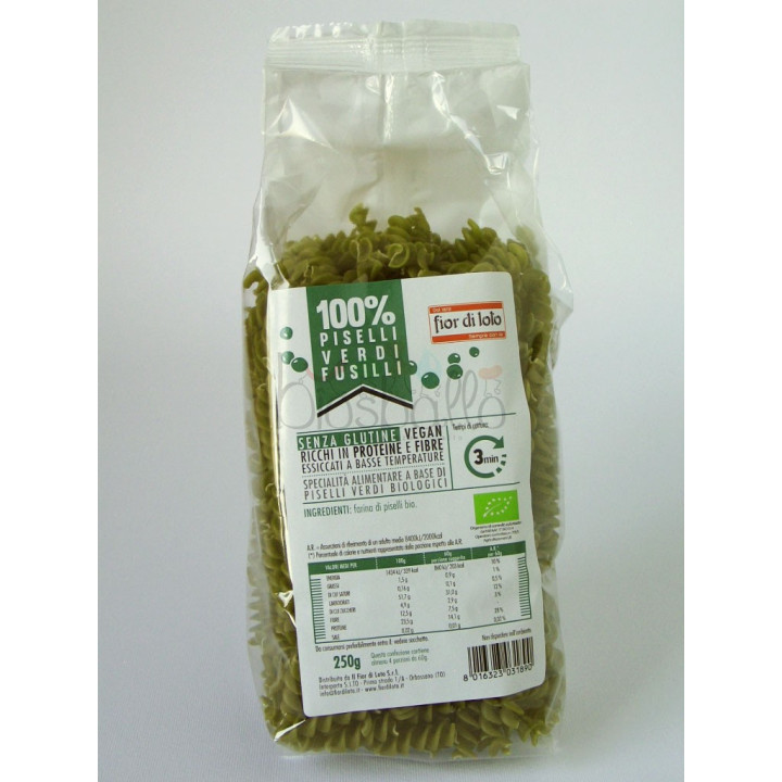 Fusilli di piselli verdi 250g