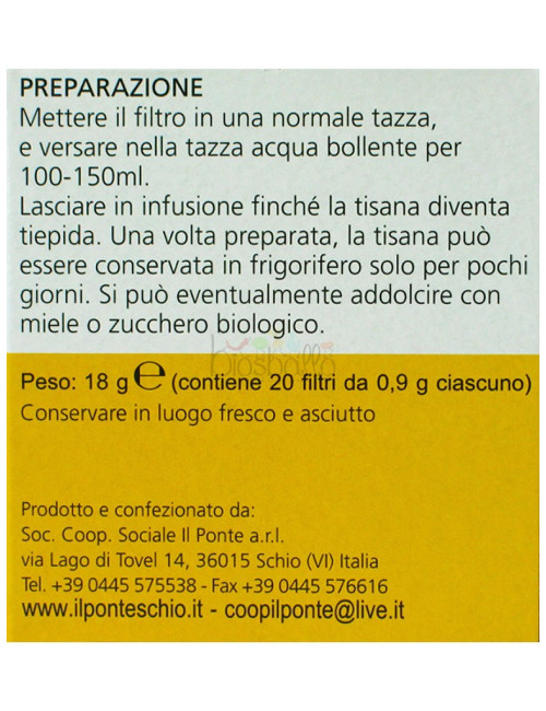 Infuso Camomilla 16g