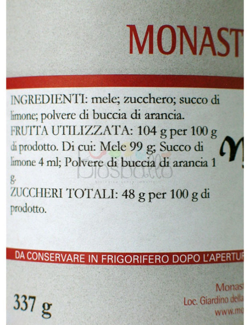 Confettura di Mele aromatizzate con arance 333g