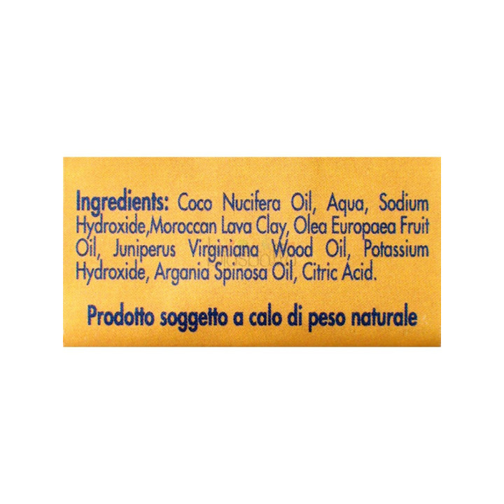 Sapone all'argilla Ghassoul e olio di Argan 100g