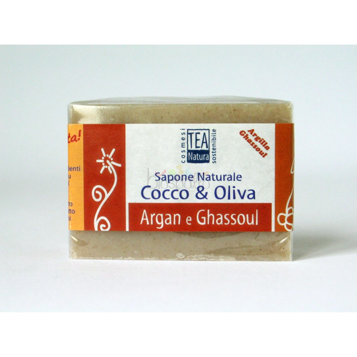 Sapone all'argilla Ghassoul e olio di Argan 100g