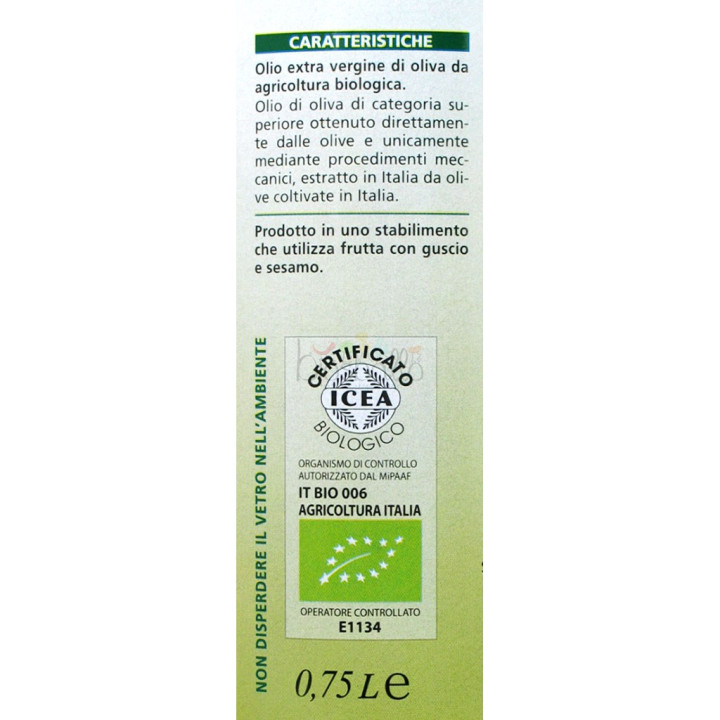 Olio E. V. oliva bio 750ml