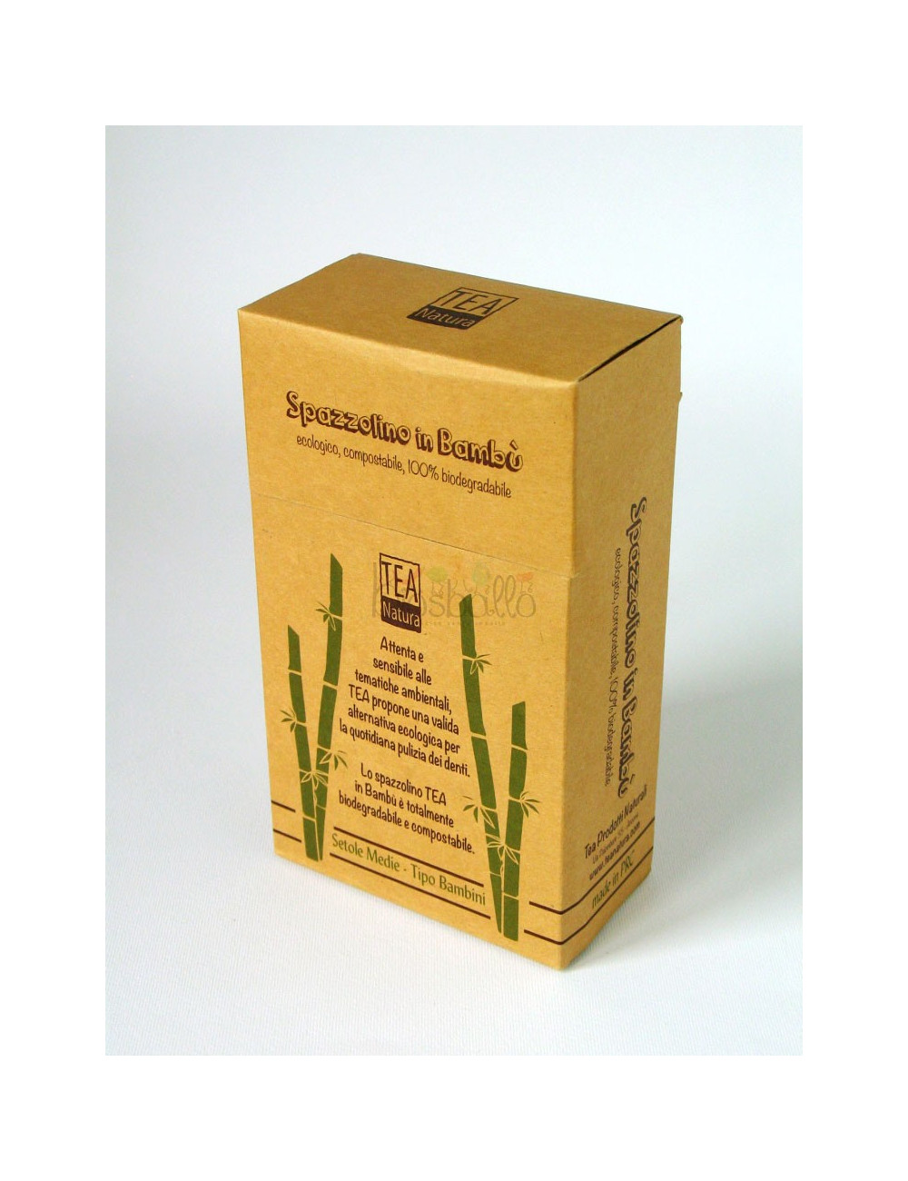 Spazzolino denti di bambù per Bambini