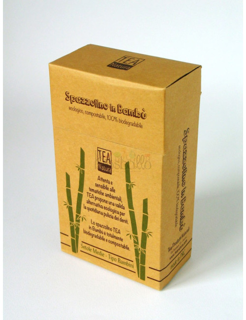 Spazzolino denti di bambù per Bambini