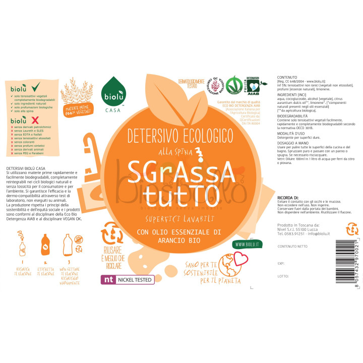 detersivo sgrassatutto 1l