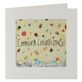 Biglietto d'Auguri con brillantini - Congratulazioni!