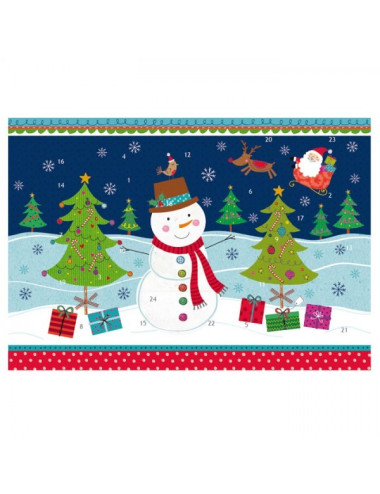 Calendario dell'Avvento - pupazzo di neve