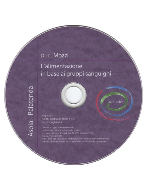 DVD L'alimentazione in base ai gruppi sanguigni Dottor Mozzi