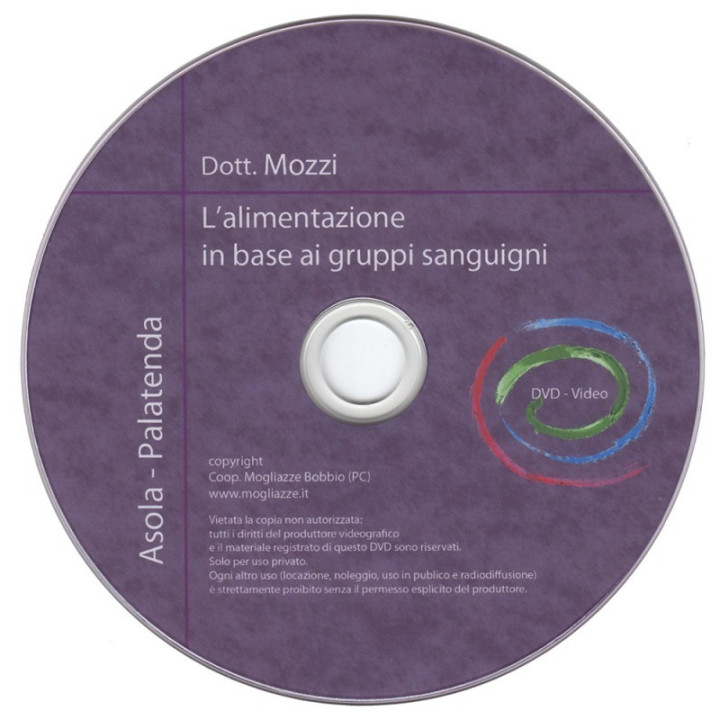 DVD L'alimentazione in base ai gruppi sanguigni Dottor Mozzi
