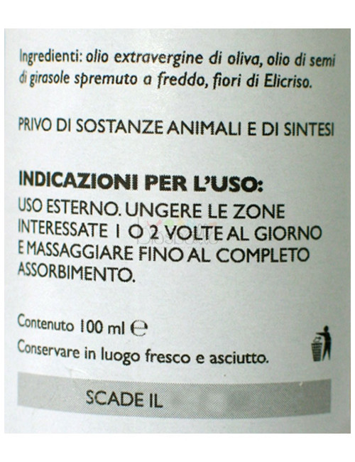 Oleolito di Elicriso 100ml