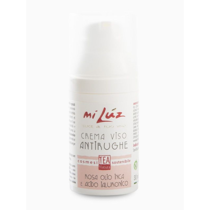 Crema viso antirughe rosa e acido ialuronico 30ml