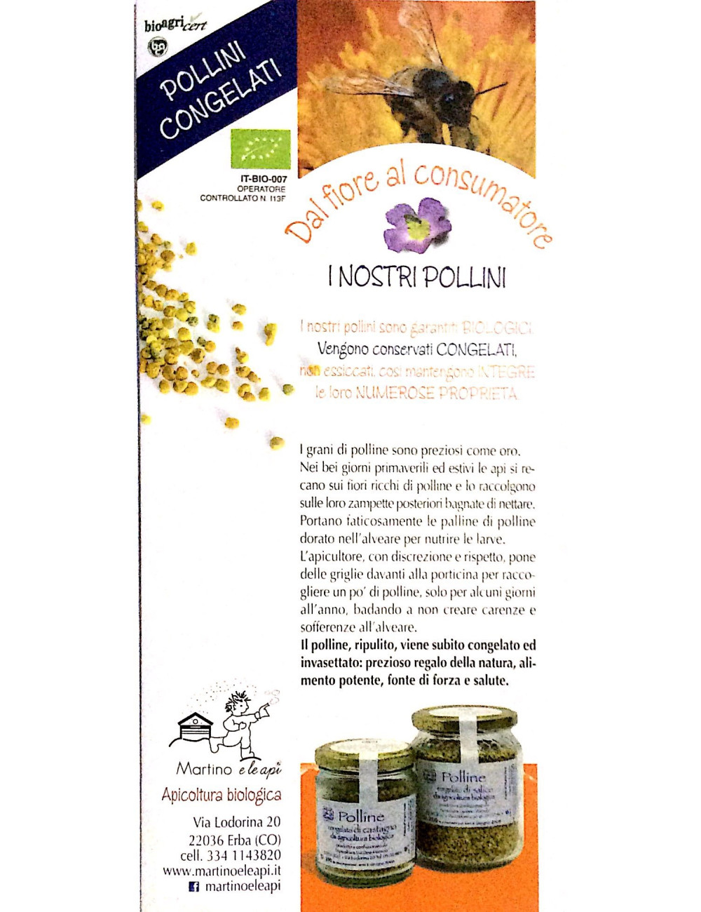 Polline congelato di salice 100g