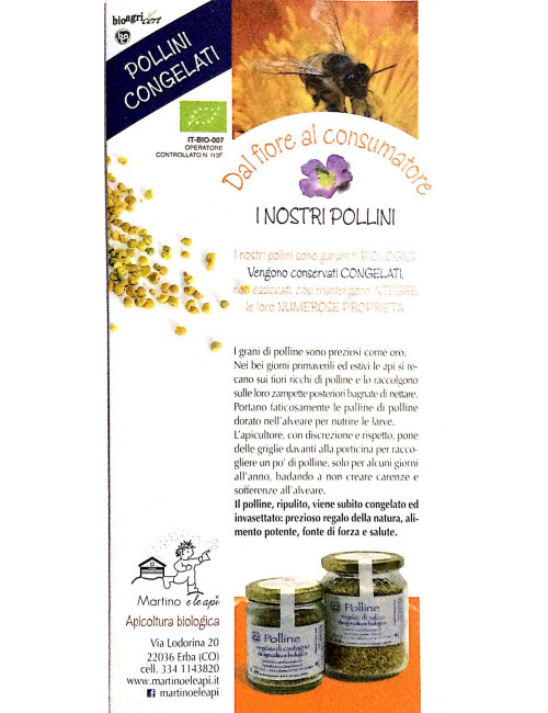 Polline congelato di salice 100g