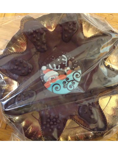 Stella di Natale di mandorle e cioccolato 850g