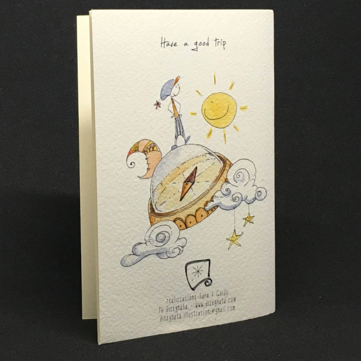 Quaderno 10x15 cm di carta ecologica con illustrazioni e frasi in italiano e inglese