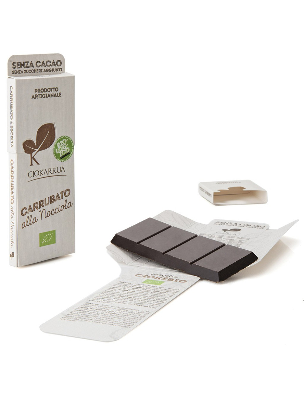 Simil cioccolato alle carrube e nocciole s/z zucchero s/z cacao 50g