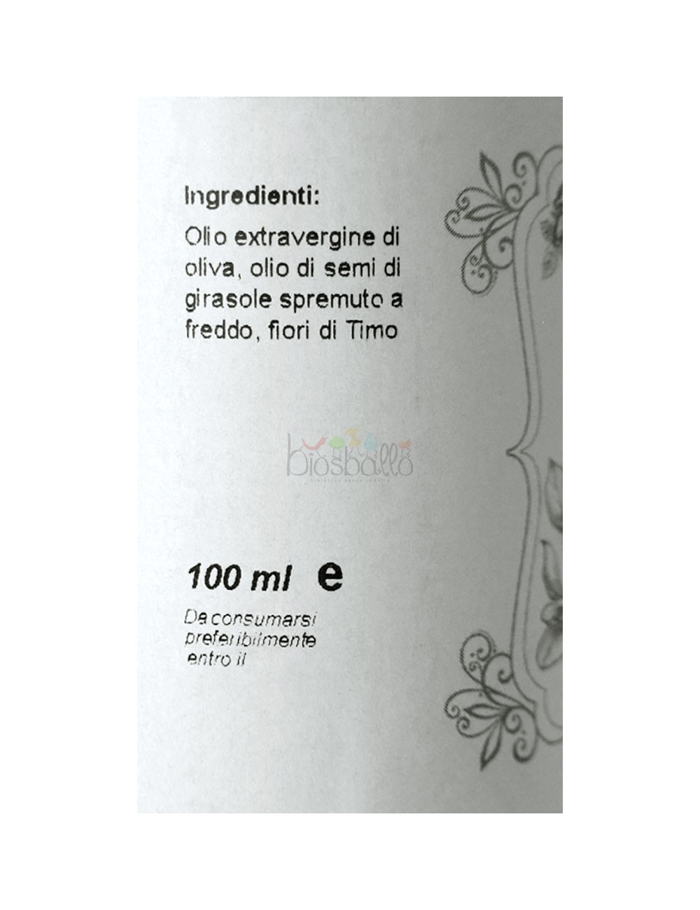 Oleolito di Timo 100ml