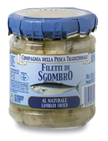 Filetti di Sgombro all'olio di oliva biologico 200g