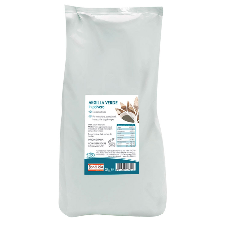 Argilla verde in polvere 3kg