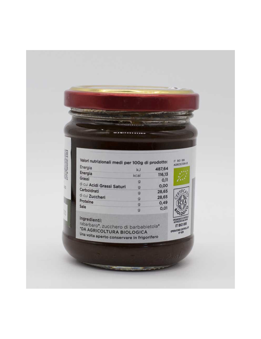 Confettura di Rabarbaro 250g
