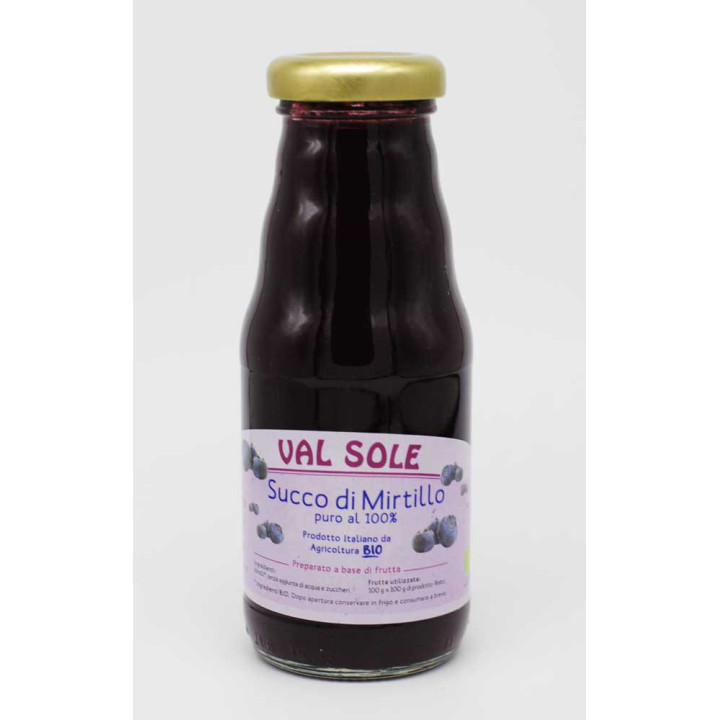 Nettare 100% mirtillo senza zucchero senza acqua 200ml