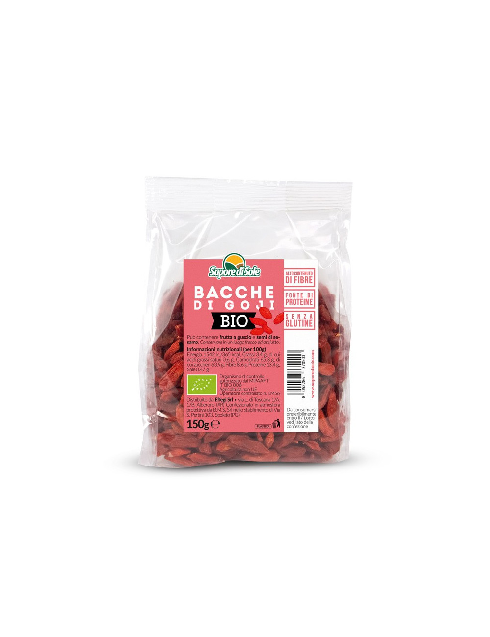 Bacche di Goji esiccate  150g