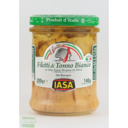 Filetti di Tonno Bianco all'olio di oliva biologico 220g