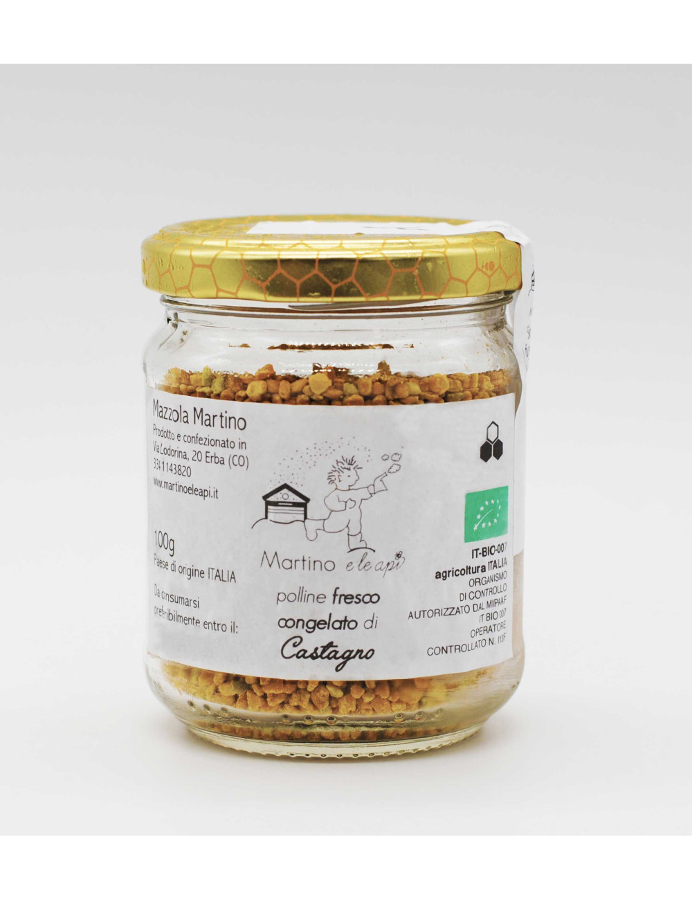 Polline congelato di castagno 100g