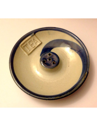 Piattino Porta incenso in ceramica smaltata