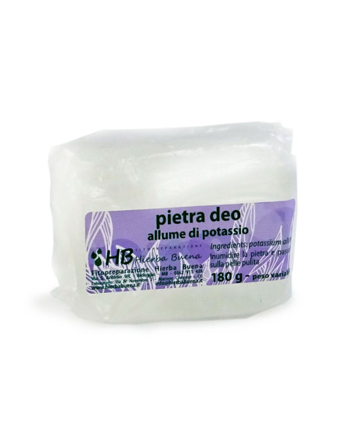 Pietra deodorante allume di potassio 180g