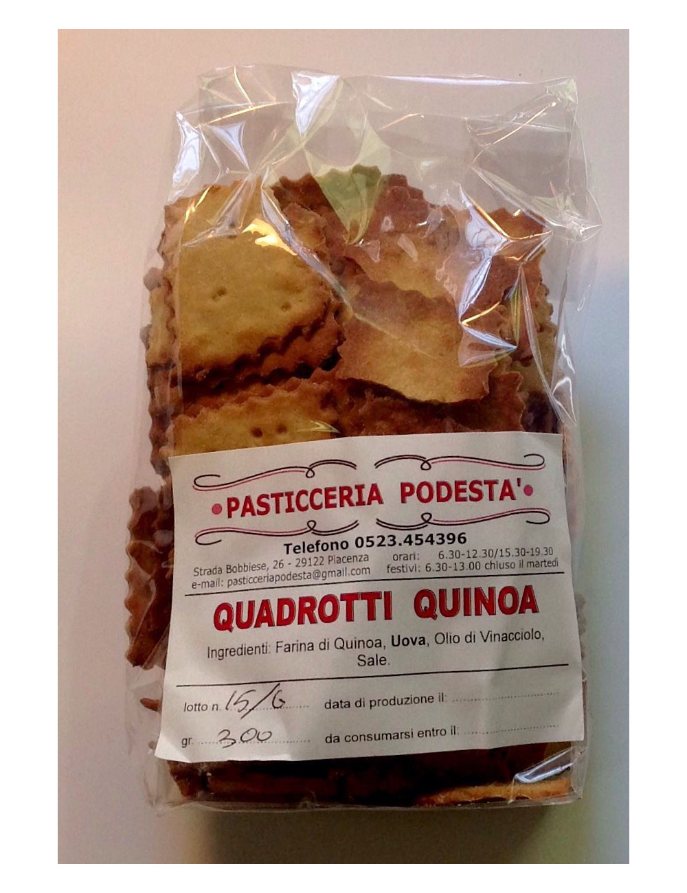 Crackers di Quinoa al rosmarino 300g