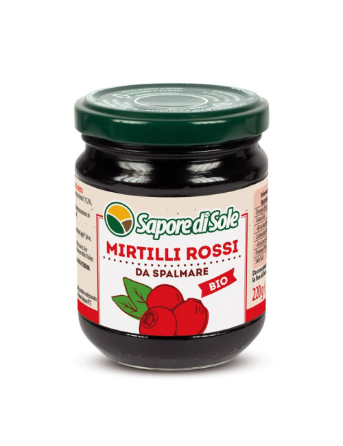 Composta di Mirtilli Rossi senza zucchero 220g