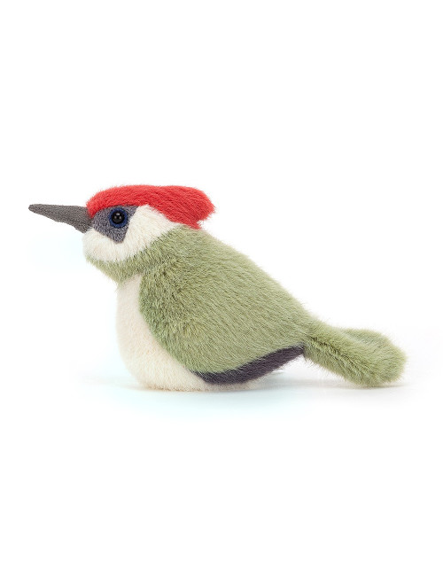 Peluche Picchio Verde 10x7cm
