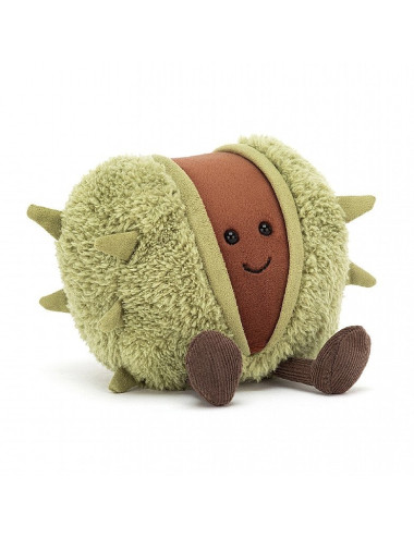 Castagna Divertente peluche 11x10 cm