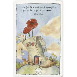 Quaderno 10x15 di carta ecologica con illustrazioni