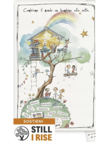 Quaderno 'Still I Rise' 10x15 cm di carta ecologica con illustrazioni