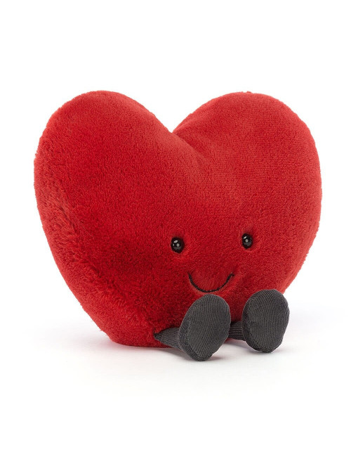 Cuore Rosso Divertente peluches 17x19cm