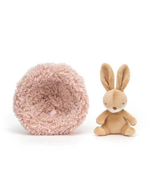 Coniglietto nanna peluche 12x12cm