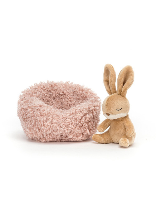 Coniglietto nanna peluche 12x12cm