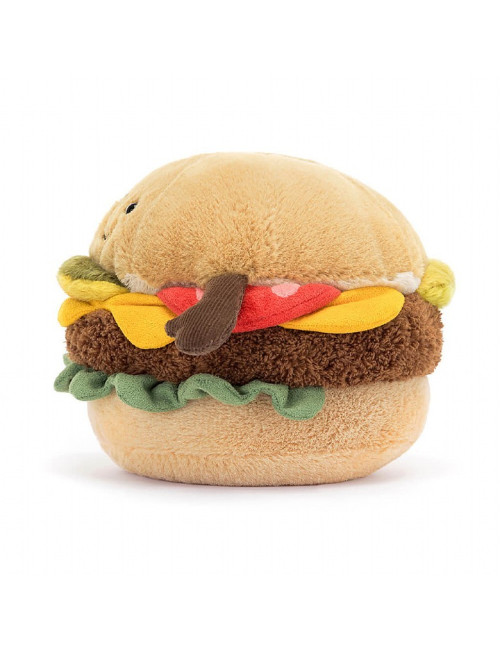 Panino Burger Peluches Jellycat 12x12cm