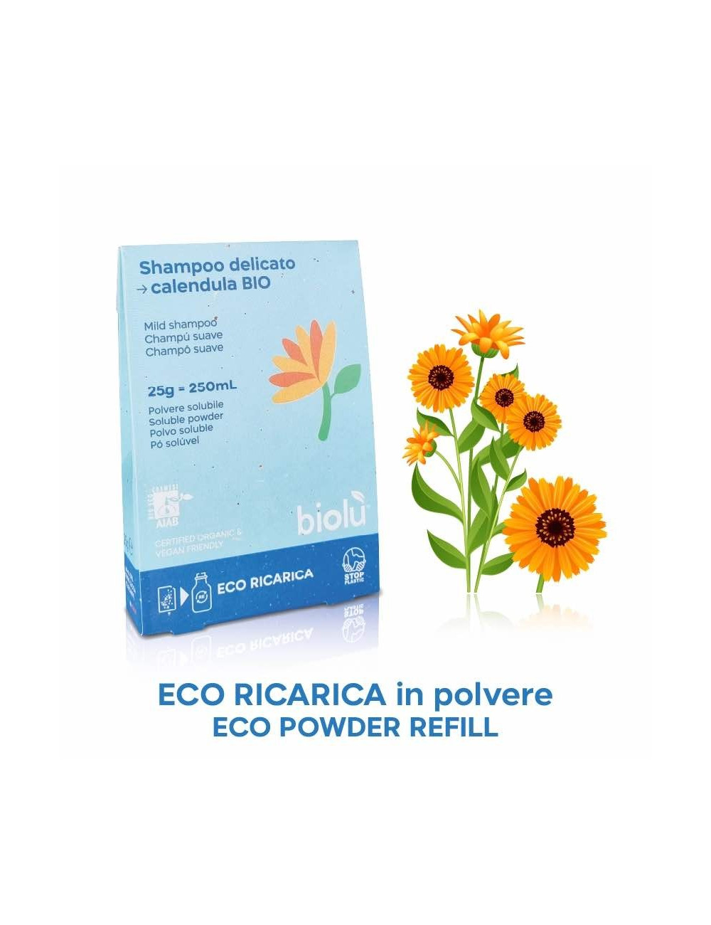 SHAMPOO CALENDULA BIO solubile Biolù novità
