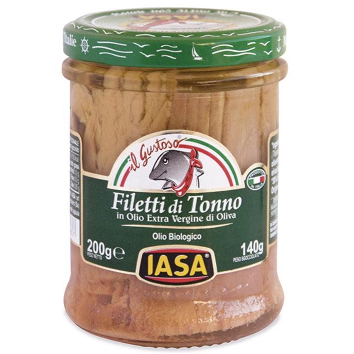 Filetti di tonno in olio extravergine di oliva 200g