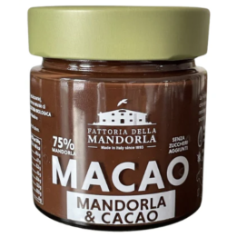 Crema di mandorla al cacao 200g Macao