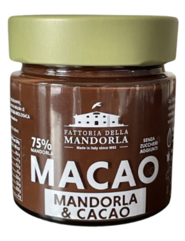 Crema di mandorla al cioccolato 150g