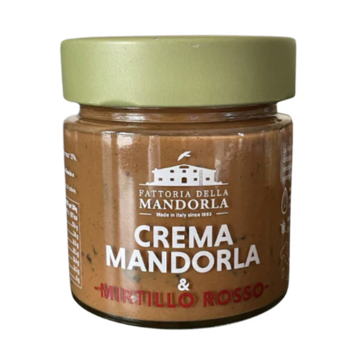 Crema di mandorla e Mirtillo Rosso 200g