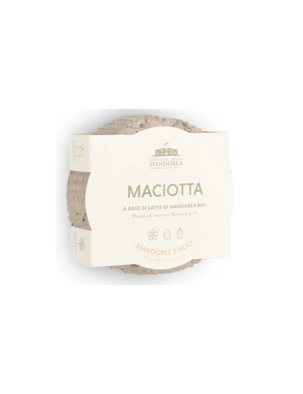 Maciotta mandorle e noci -  formaggio vegetale a base di mandorla 200g