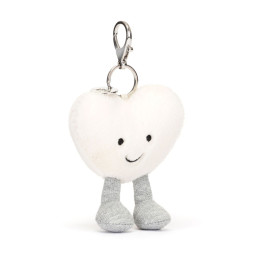 Ciondolo da borsa Cuore Crema Jellycat 13x9x3cm