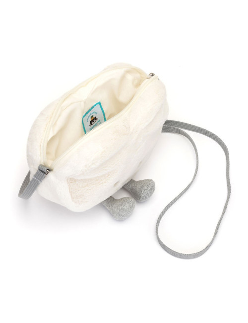 Borsetta Amuseable Cream Heart peluches Jellycat 17x18x5cm