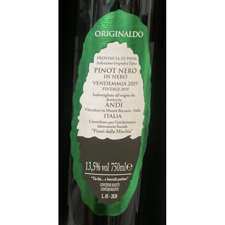 Vino rosso Originaldo Pinot Nero biodinamico 75ml