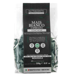 Pasta di Mais Bianco e Spirulina conchiglie 250g